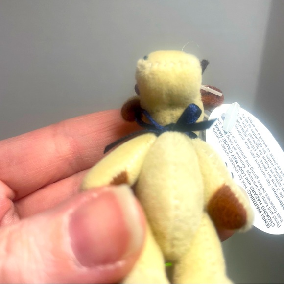 Vintage NWT  Boyd’s Bears T F Wuzzie Jointed Moose with Blue Ribbon 3” - Picture 7 of 12